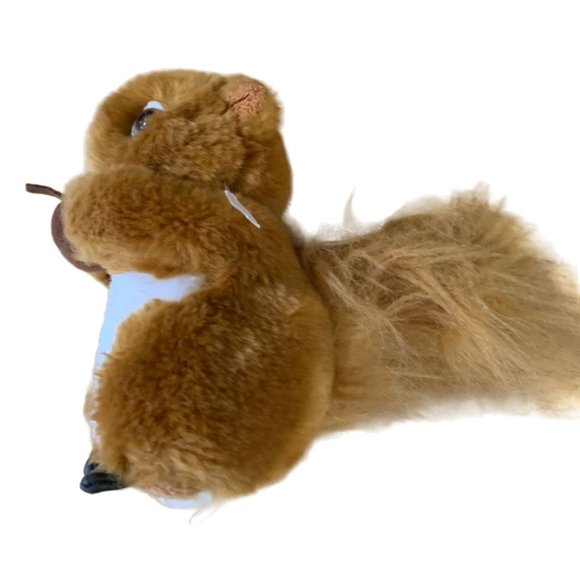 Curto Toy 120601 Plush Stuffed Animal Squirrel Holding Nut 7 in Tall Brown - Picture 3 of 4
